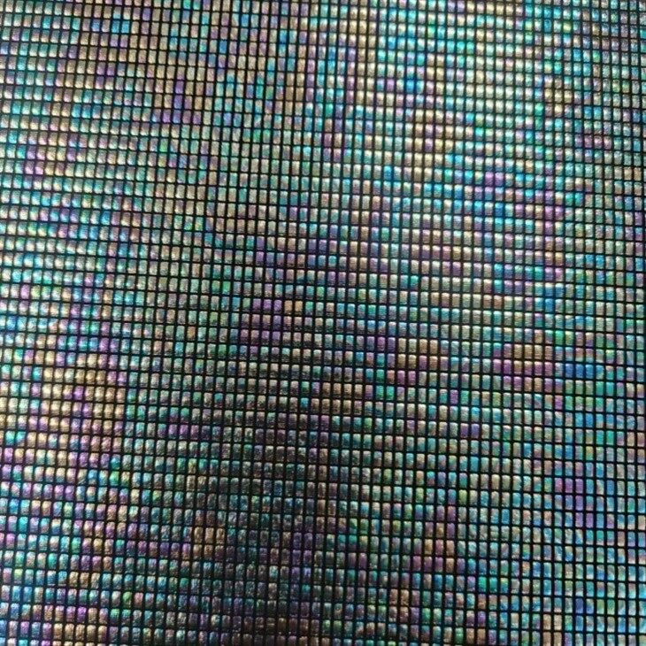 rainbow foil knit fabric1