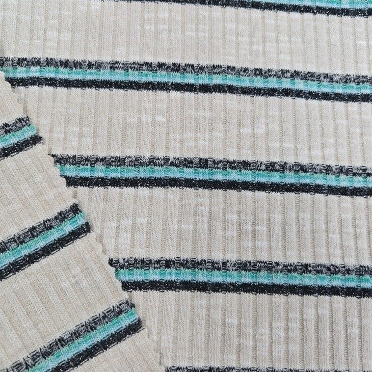 rainbow rib knit fabric