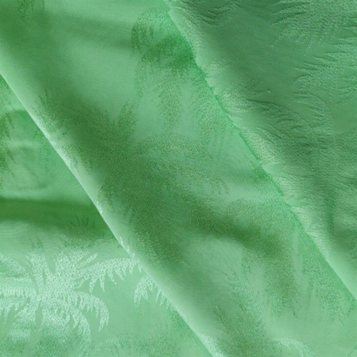 rayon jacquard fabric green
