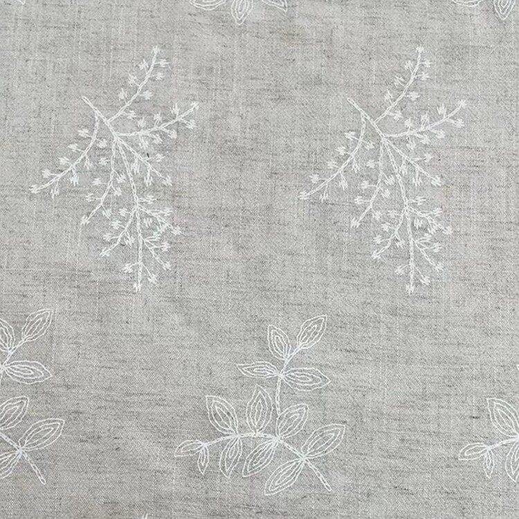 rayon linen floral form print fabric 2