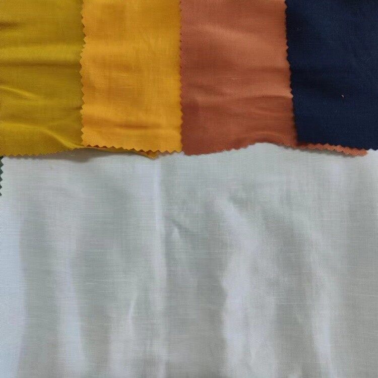rayon linen light weight slub fabric 3