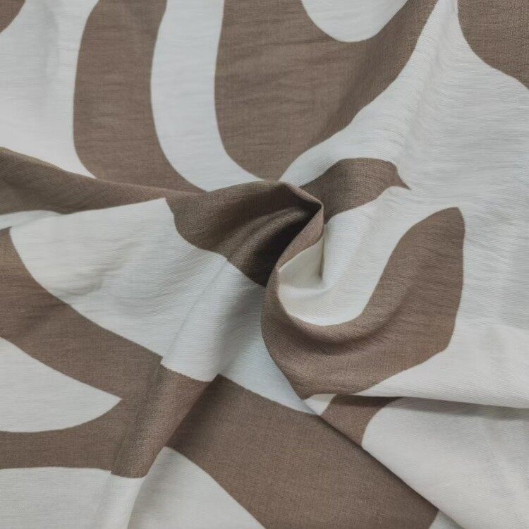 rayon nylon abstract print fabric 2