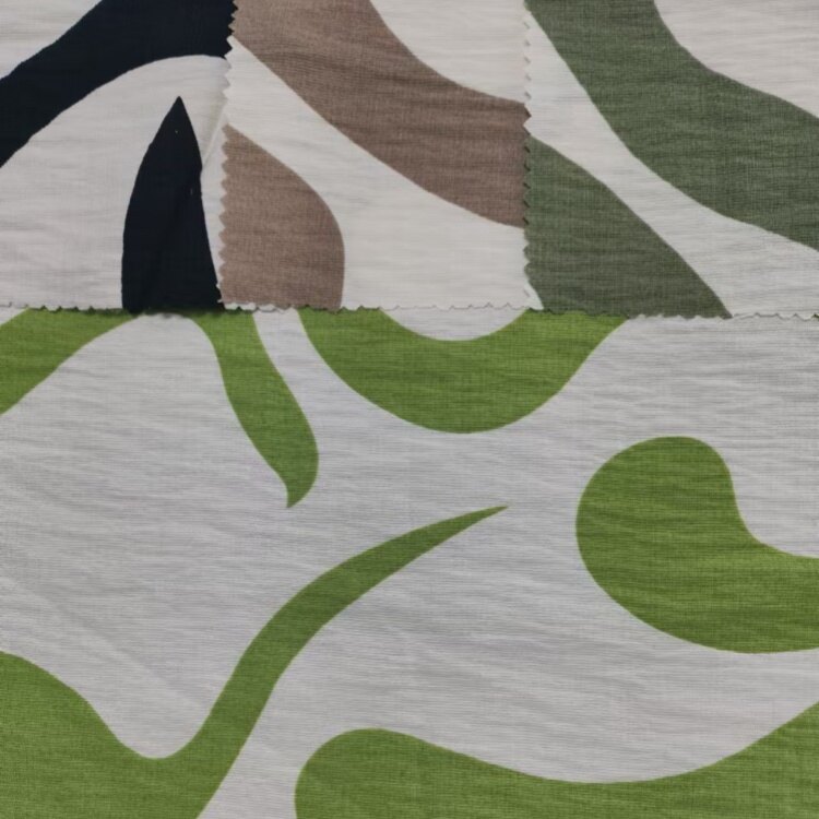 Rayon nylon abstrakt prentefni