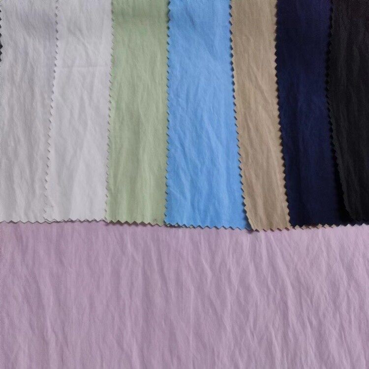 rayon nylon wrinkle texture fabric 3