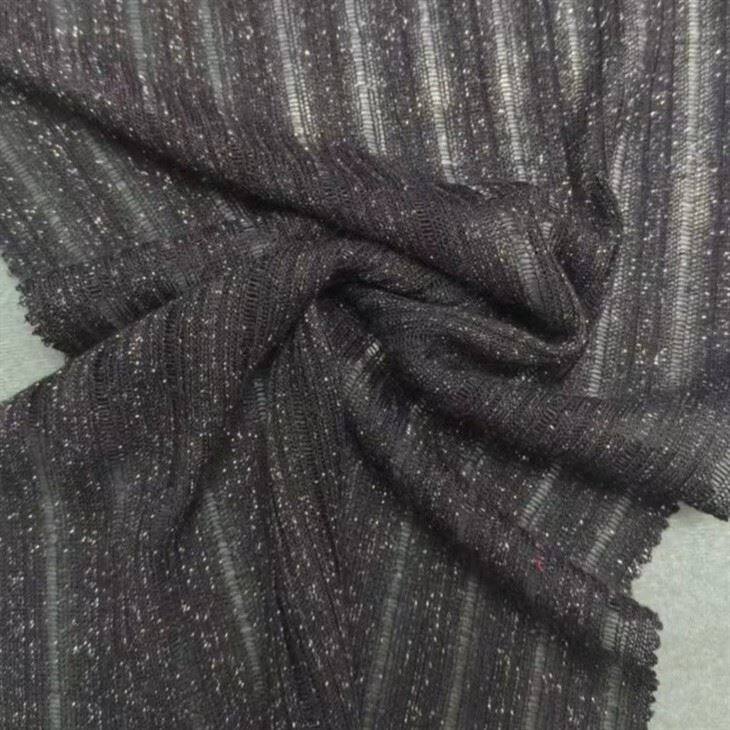 Ribbed Silver-Thread Knit Fabric suppliers