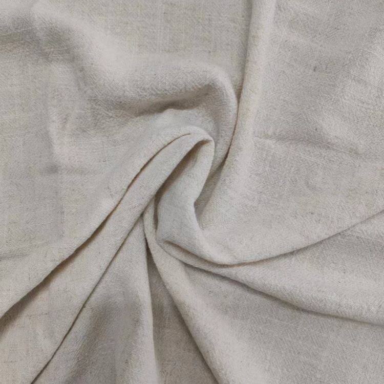 Sandvask Rayon Linned Slub Stof