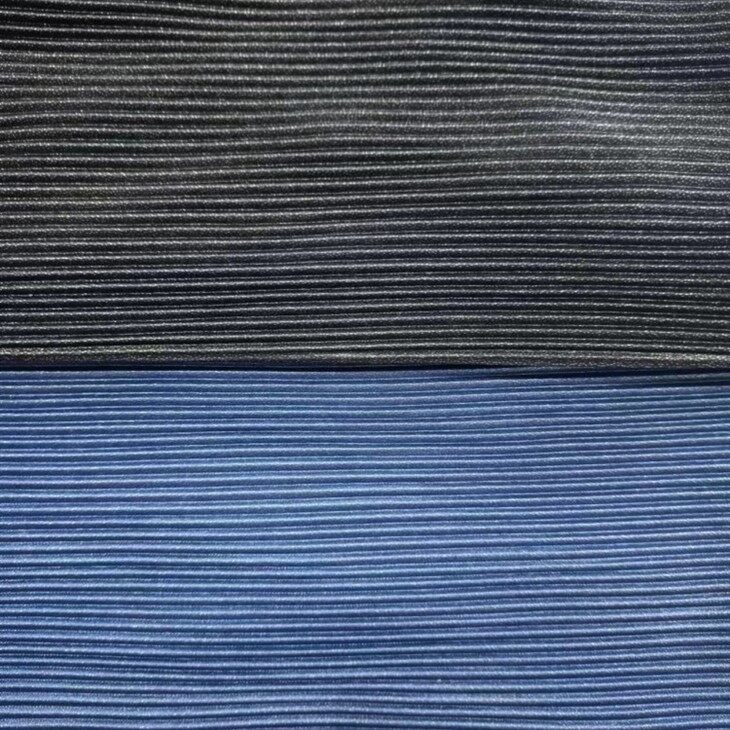 silver plisse fabric