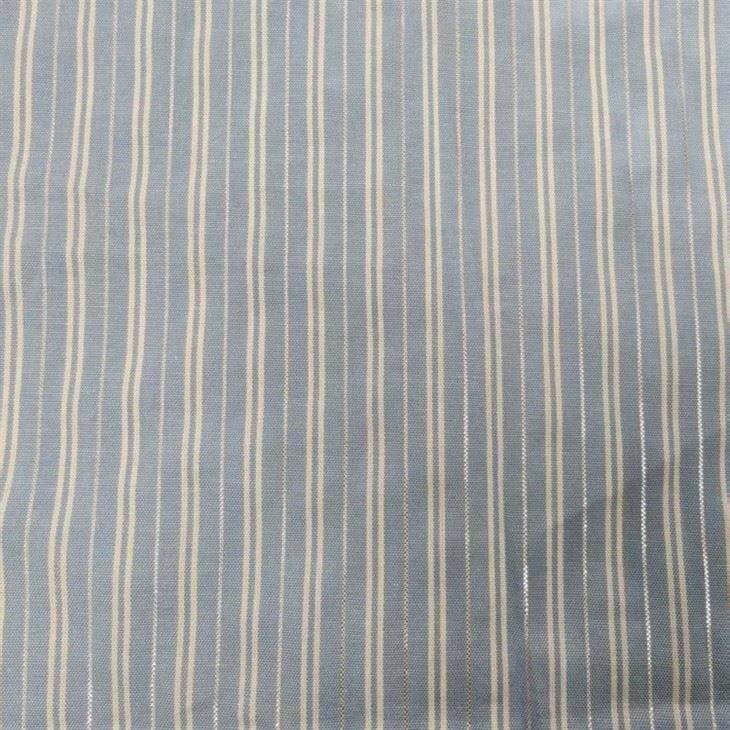 Silver Thread Stripe Cotton Fabric