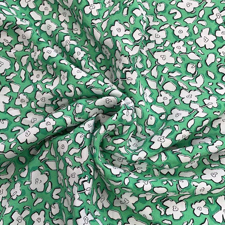 Small Florals Viscose Crepe Print Efni