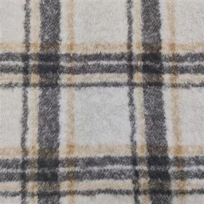 Beež ja must boucle kangas