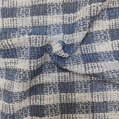 Svileni pleteni plaid od svijetlog tvida