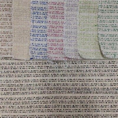 Chanel Stili Altın İplikli Dokuma Tweed