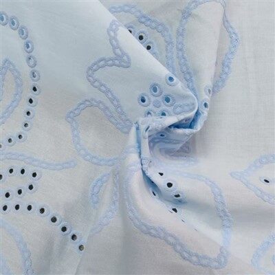 پارچه چاپ گلدوزی تقلید پنبه