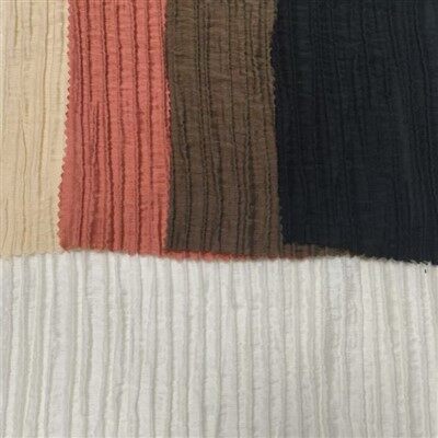 Crinkle Finish Tencel Fabric