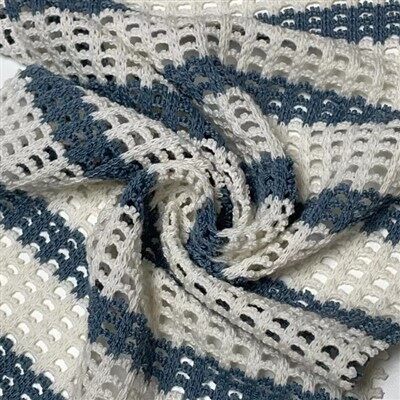 Вязаная крючком поли-хлопковая трикотажная ткань