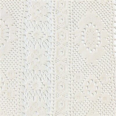 Tela de crochet de encaje blanco europeo