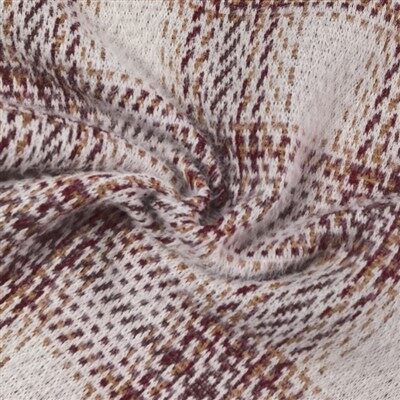 Flanell plaid jacquard strikket stoff