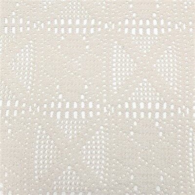 Kain renda renda putih geometrik