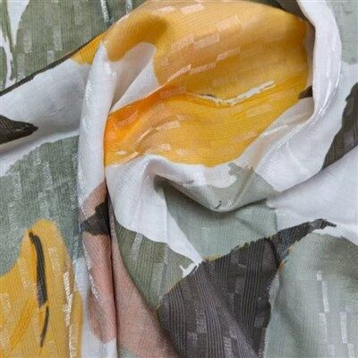 Лъскава текстурна отпечатана тъкан