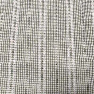 Vèt blan fil-kolore bann chèk twal