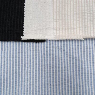 Megztas dryžuotas raukšlės audinys