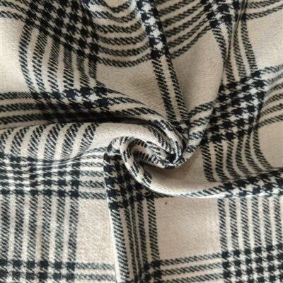 Kootud villasegu pleedikangas