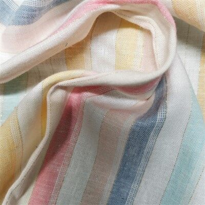 Tela de rayas de lino