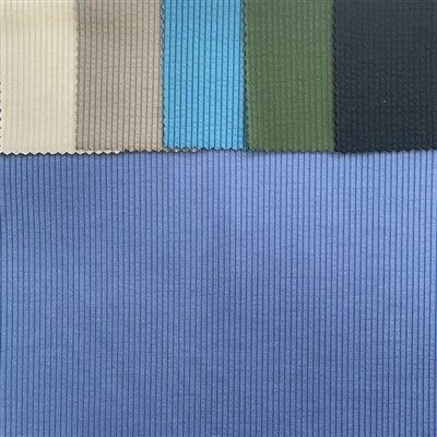 Tejido de punto acanalado de poliéster y rayón multicolor