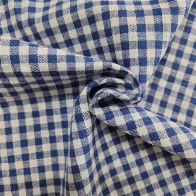 Merevärvi ja valge ruuduline linane puuvillane riie