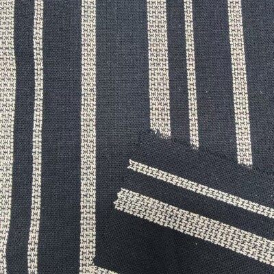 بحریہ کی دھاری دار روئی پولی سوت رنگین تانے بانے