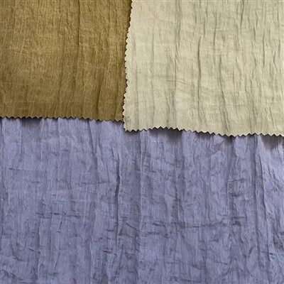 Poly Nylon Gerimpeld Geweven Stof