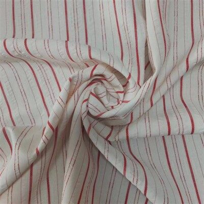 Poly Rayon Stripe kortsus kootud lõngaga värvitud kangas