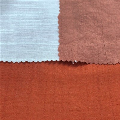 Ffabrig Crepe Cwlwm Bambŵ Polyester Rayon