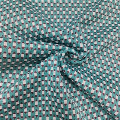 Poliestera stiepšanās dimanta adīts žakarda audums