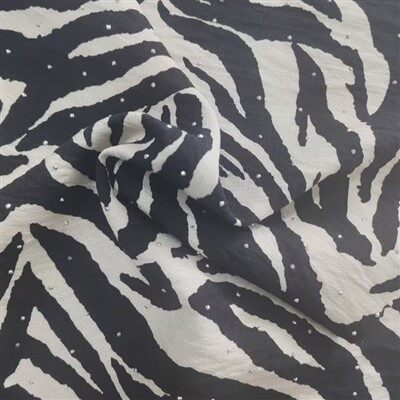 Estampado de nylon de rayón con tela de recubrimiento de goteo