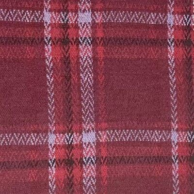 Punane ja sinine ruuduline mantel, kootud kangas