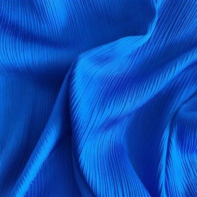 Glänzender Crinkle-Crêpe Seidiger Satin