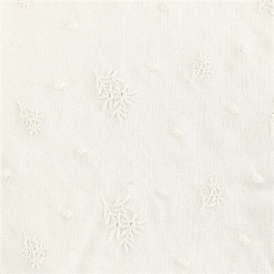 Tecido de rayon bordado branco macio