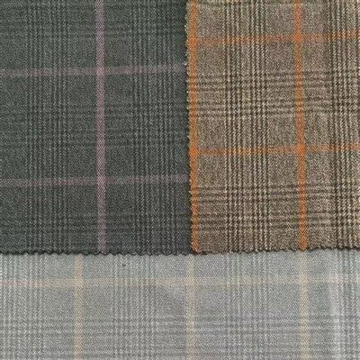 TR stiepšanās dzija - krāsots Pārbaudīt uzvalku audumu