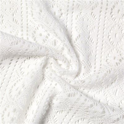 Tela geométrica de crochet tricot