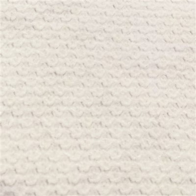 Tissu Jacquard Maille Brossé Blanc
