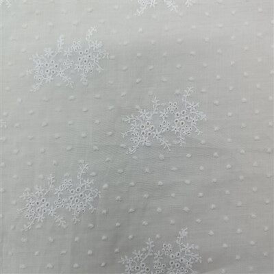 Bijela pamučna tkanina za vez