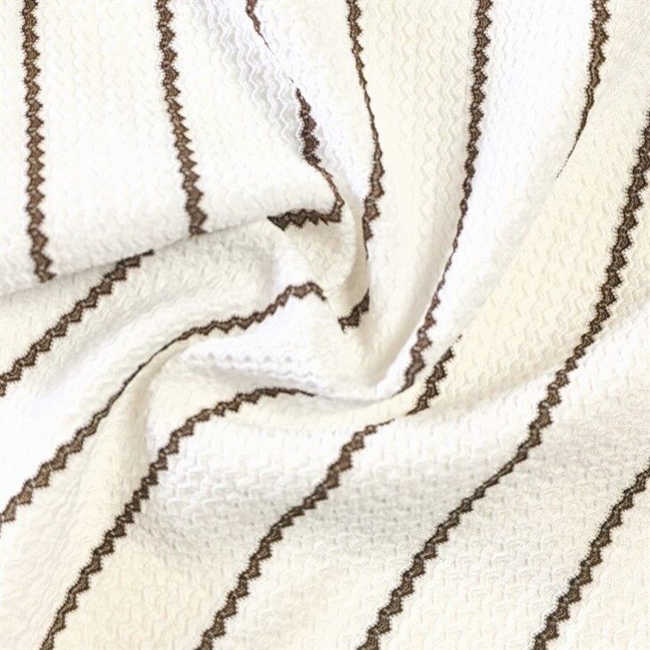Striped Tricot Crepe Fabric