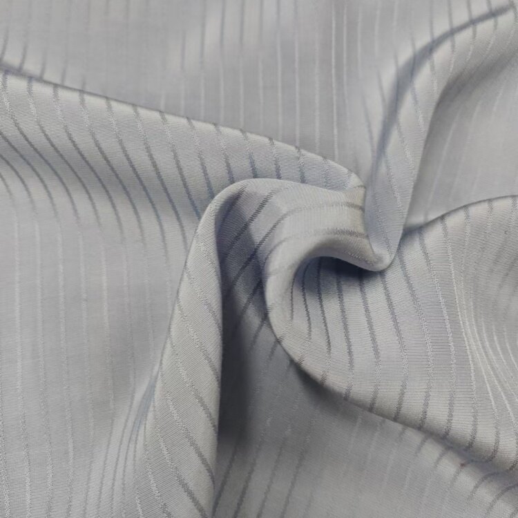 Röndótt vescose rayon jacquard efni