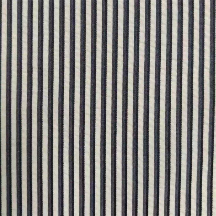 TC Yarn Dyed Seersucker Stripe Bubble Fabric suppliers