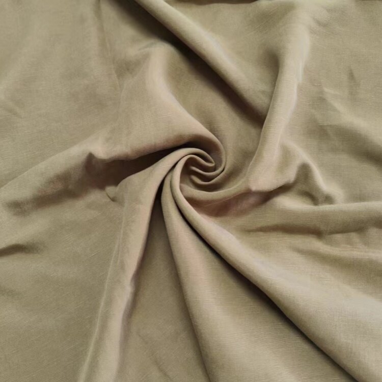 Tencel Keten Düz Slub Kumaş