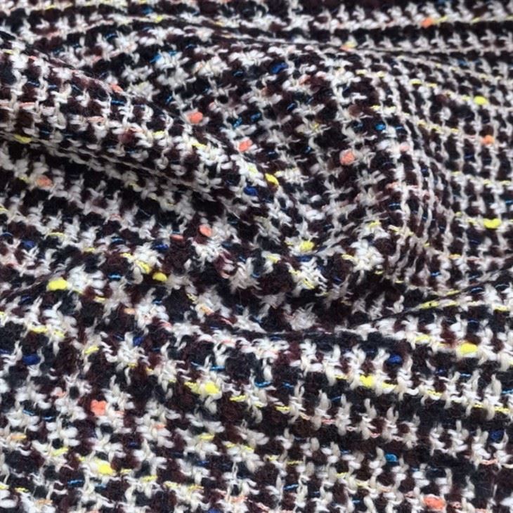 Tweed Colored DOT Jacquard Fabric suppliers