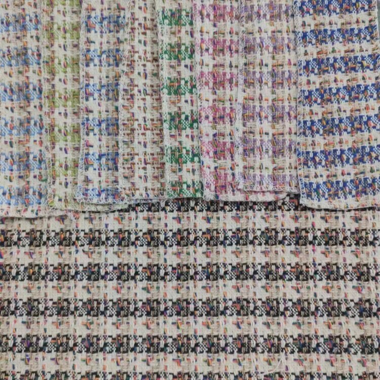 Tissu tissé coloré en tweed