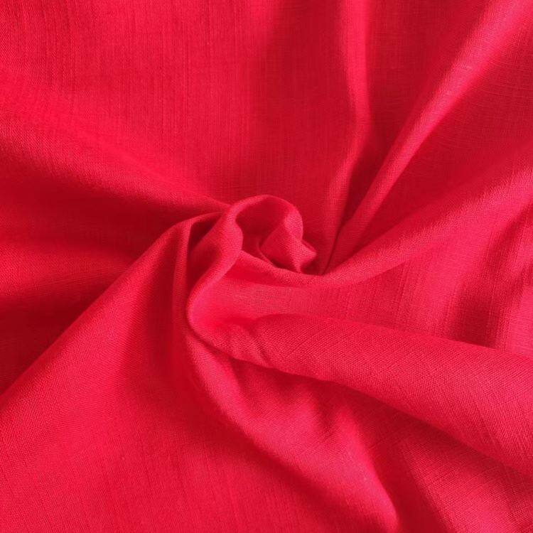 Viskósu hör slub efni