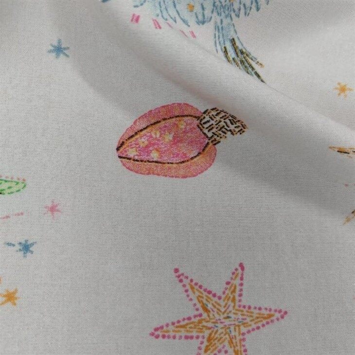 print on viscose lurex fabric